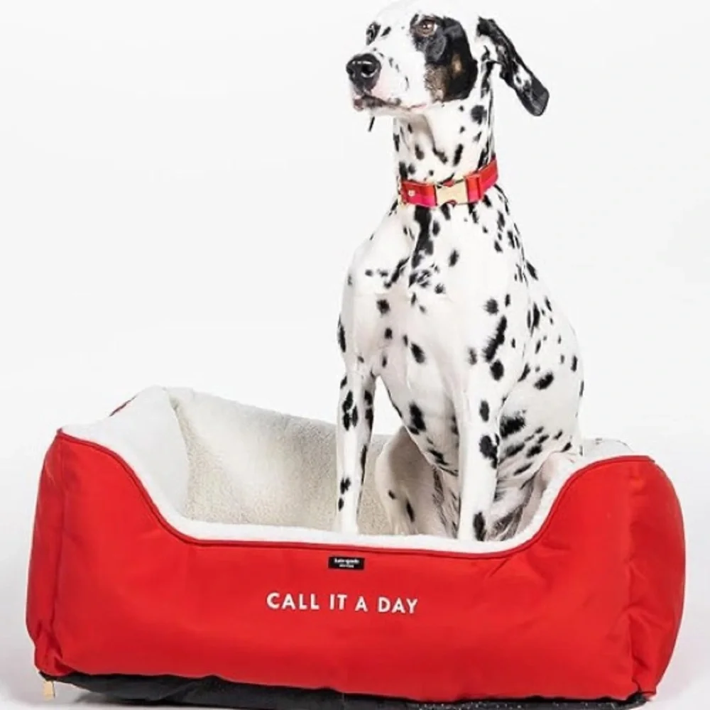 NWT Kate Spade Dog Bed Red Call It A Day OR Multi Color Stripe Pattern $100